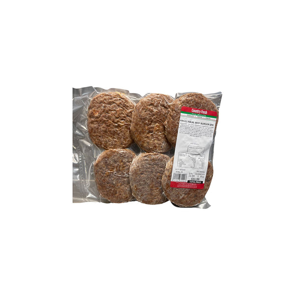 Angel Halal Beef Burger 6pk