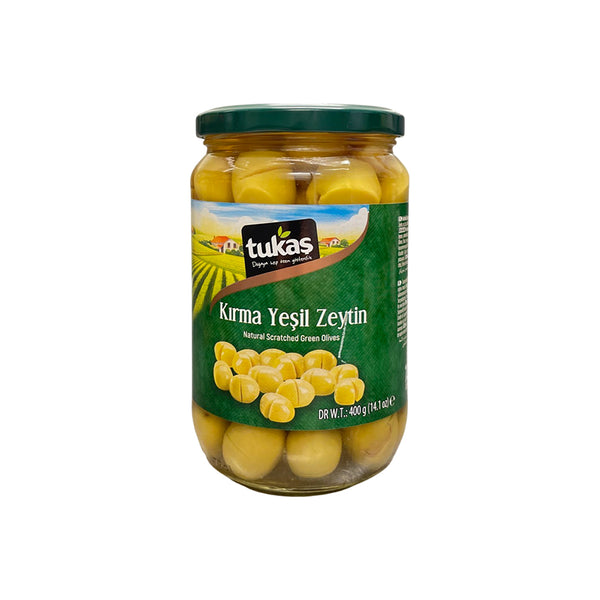 Tukas Cracked Green Olives 720g