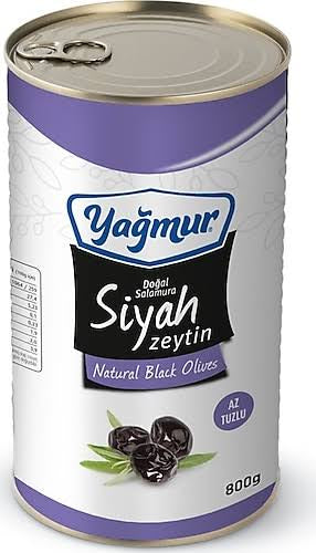 Yagmur Olives Less Salt Tin 800g